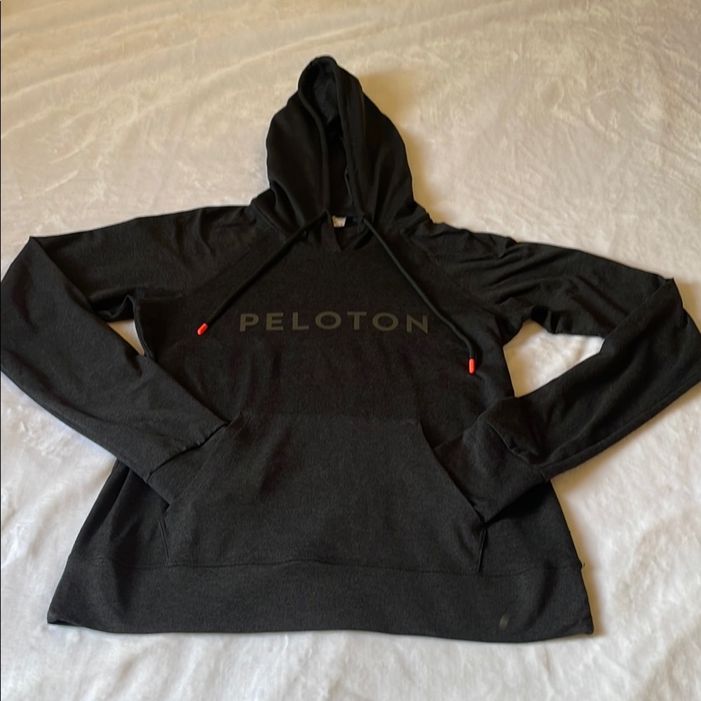 Peloton Charcoal Hoodie with Logo